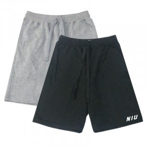 【團購商品,10件起做】NIU休閒有型棉短褲_黑/灰(可混色)