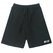 【團購商品，10件起做】NIU休閒有型棉短褲_黑/灰(可混色)