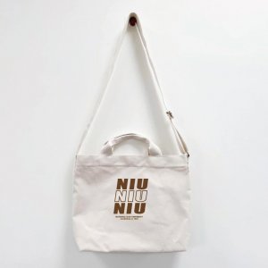【團購商品，10個起做】NIU帆布文青兩用包_米白