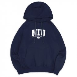 【百年限定款】NIU_100TH經典款落肩帽T_深藍