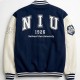【預購到5/15，6/22陸續出貨】NIU百年美式經典棒球外套_深藍