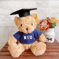 【團購商品，10隻起做】NIU畢業小熊_藍