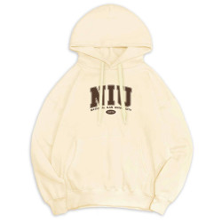 【百年限定款】NIU_100TH經典款落肩帽T_奶油白（合作社獨賣）